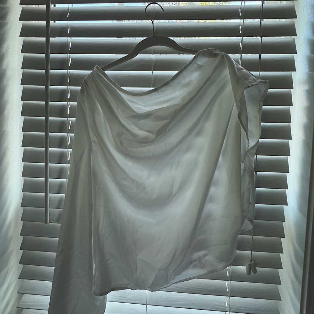 White satin blouse - NEVER WORN